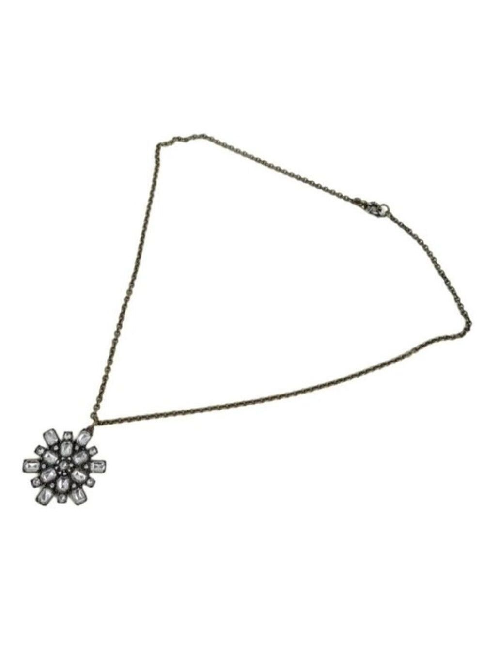 J. Crew Flower Shaped Pendant Necklace